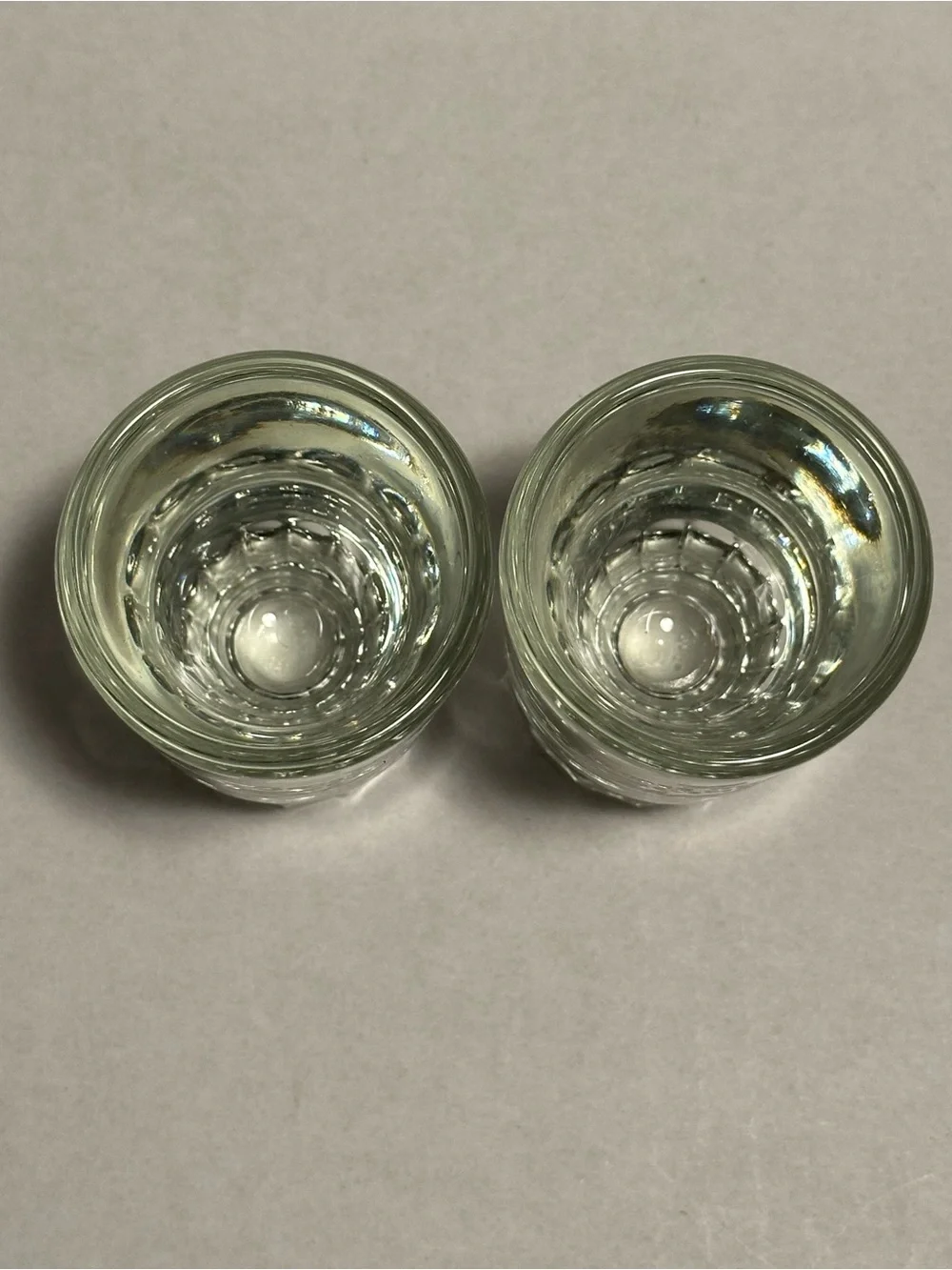 Goose Point Clear Oyster Shooters Glass - Branded Barware set of 2